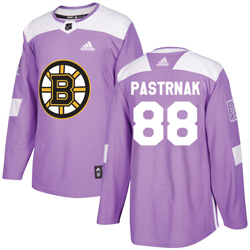 Adidas Bruins #88 David Pastrnak Purple Authentic Fights Cancer Stitched NHL Jersey - Click Image to Close